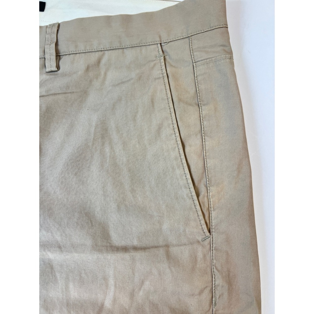 Theory Craven Forte Men Tan Khaki Chino Pants Straight Leg Cotton 33 - Picture 10 of 12